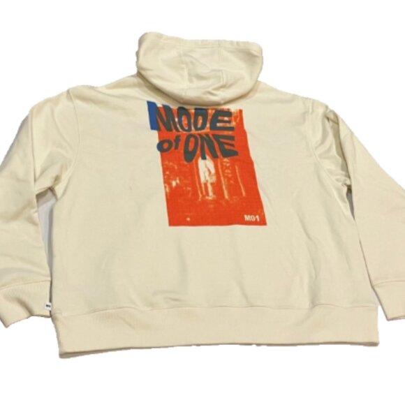 Mode of One MO1 Graphic Print Hoodie w/Kangaroo Pocket Men's Sweatshirt Size L - Picture 5 of 8